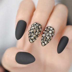 NWT black matte nails